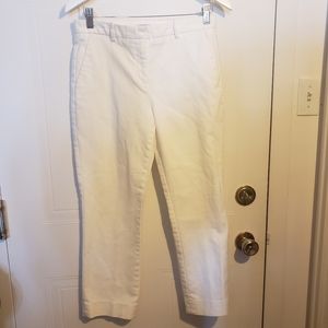 Gap Tailored Crop White  Velvety Feel 97%Cotton 3%Spandex Flatter Fit W-4R NWOT